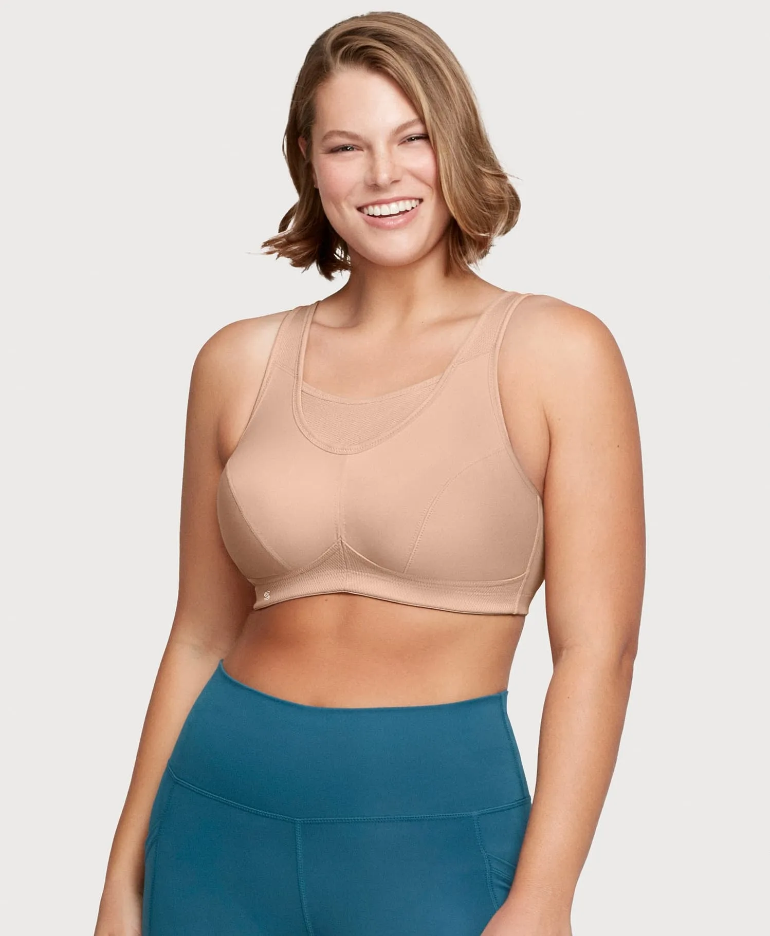 No-Bounce Camisole Sports Bra sold by Ashley Stewart