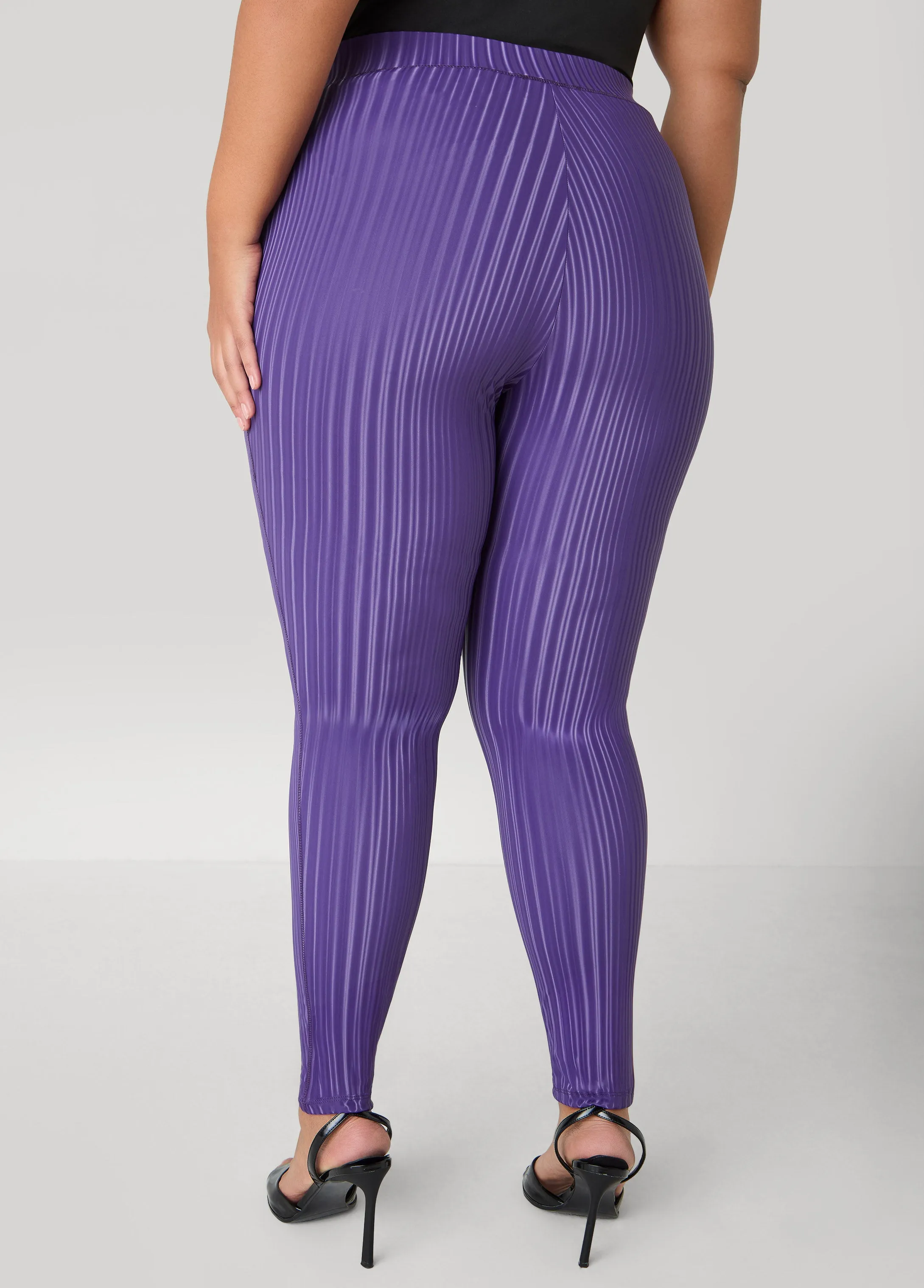 Striped Liquid Leggings sold by Ashley Stewart product image thumbnail 5
