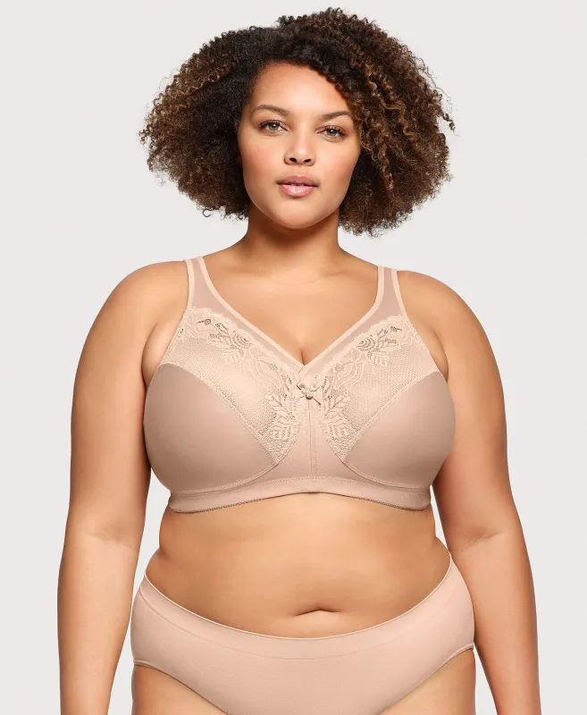 MagicLift Minimizer Bra Cafe sold by Ashley Stewart