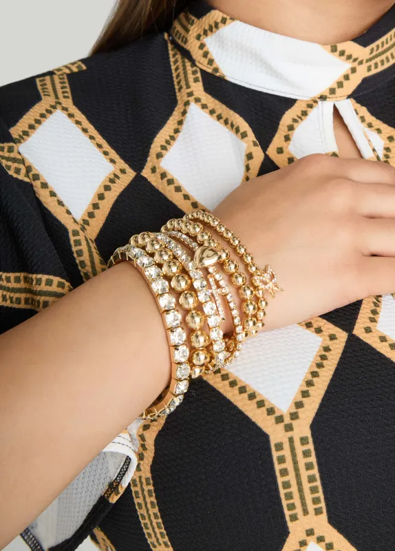Heart And Cross Stretch Bracelets made by Ashley Stewart
