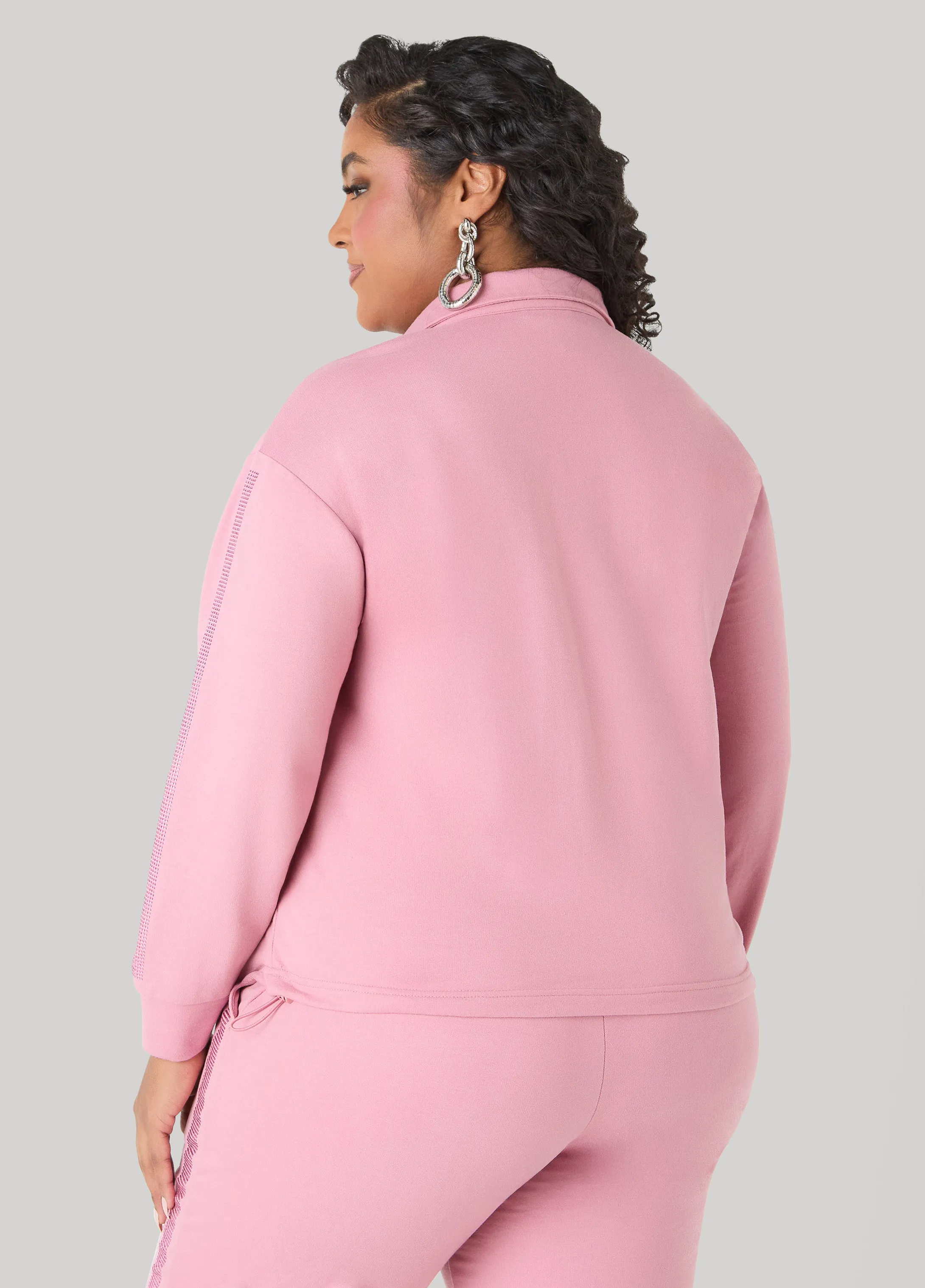 Crystal V Neck Pullover sold by Ashley Stewart product image thumbnail 2