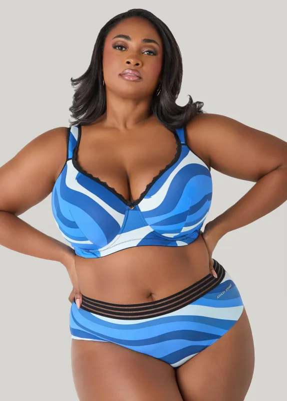 Swirl Full Coverage Butterfly Bra sold by Ashley Stewart
