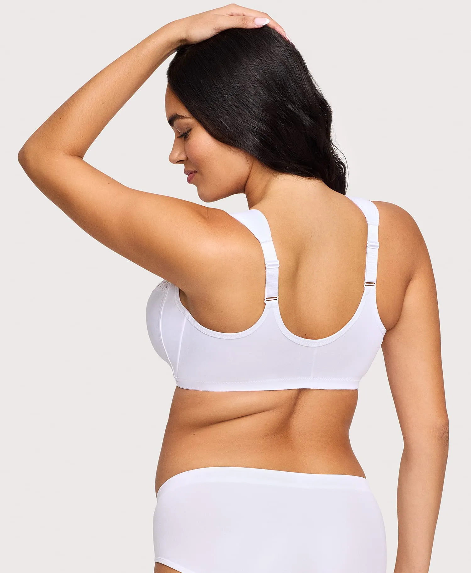 Front-Closure WonderWire Bra White sold by Ashley Stewart product image thumbnail 2
