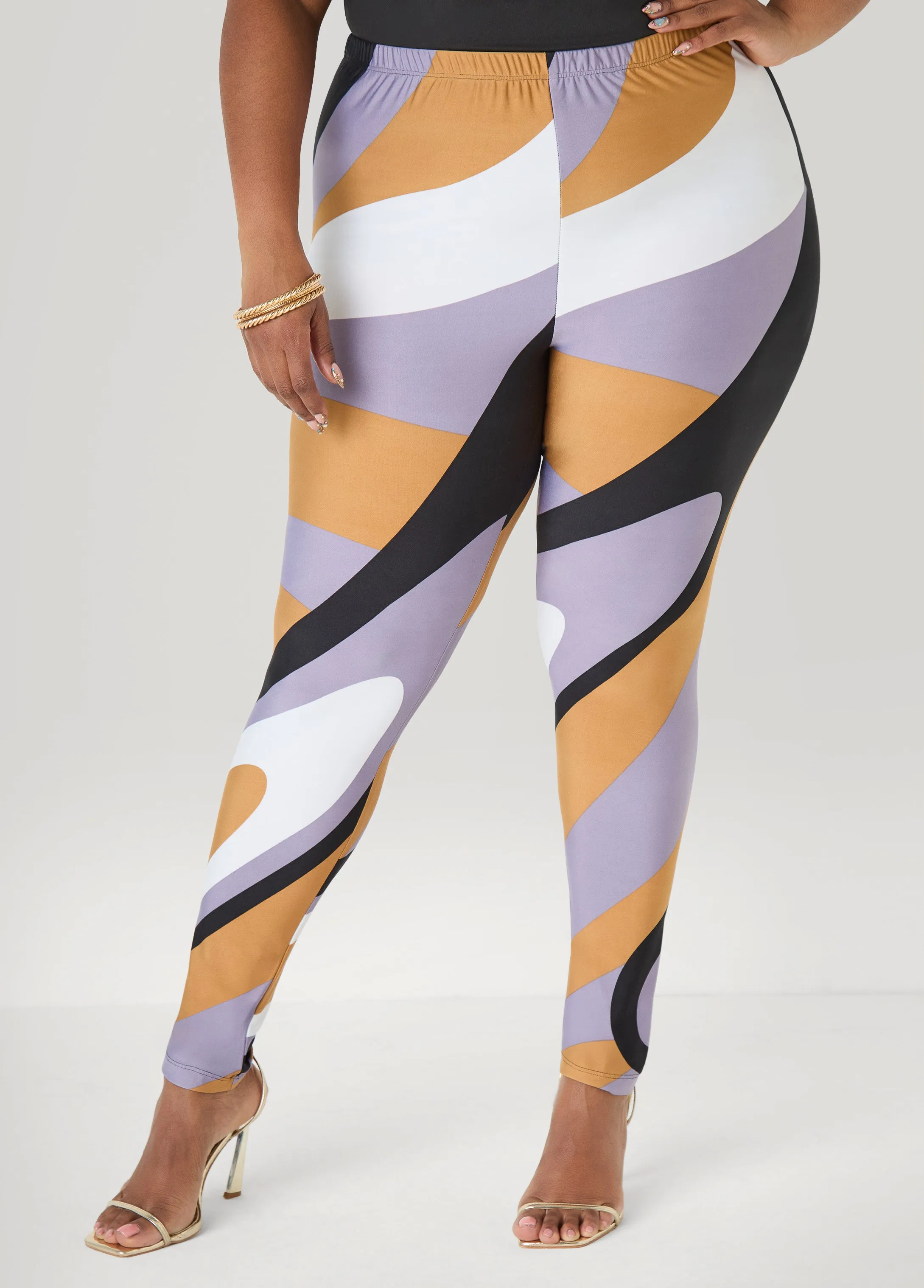 Swirl Print Leggings sold by Ashley Stewart