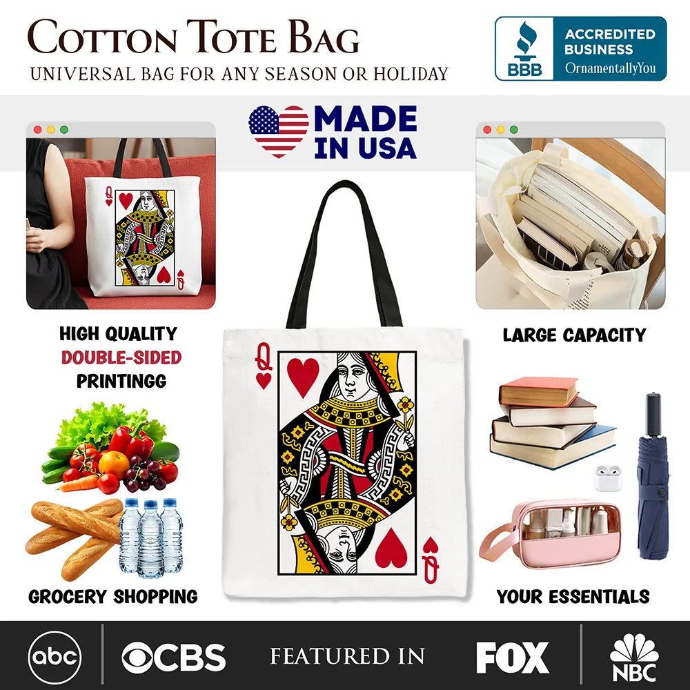 Queen of Hearts Tote Bag sold by Ashley Stewart product image thumbnail 3
