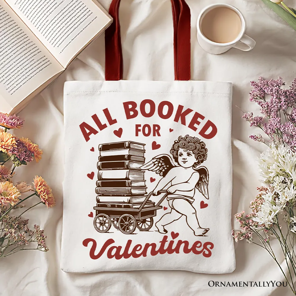 All Booked For Valentines Tote Bag sold by Ashley Stewart