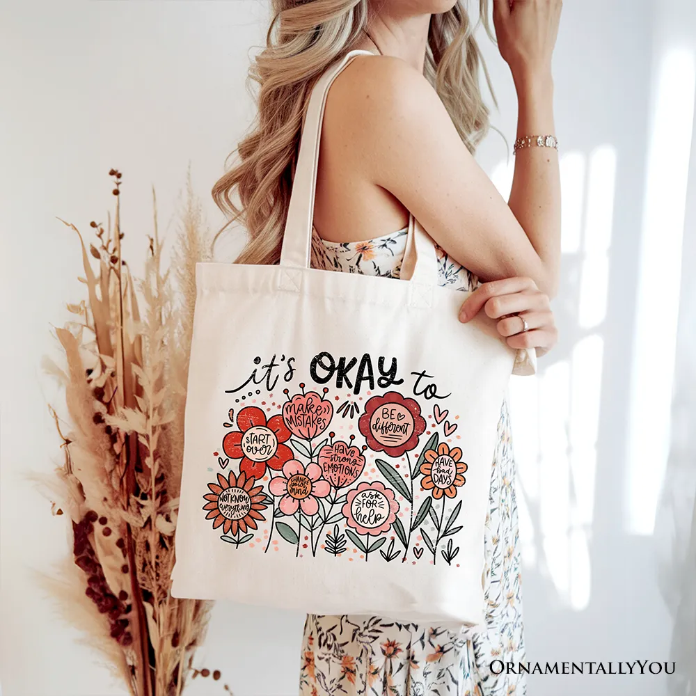 Its Okay Canvas Tote Bag sold by Ashley Stewart product image thumbnail 2