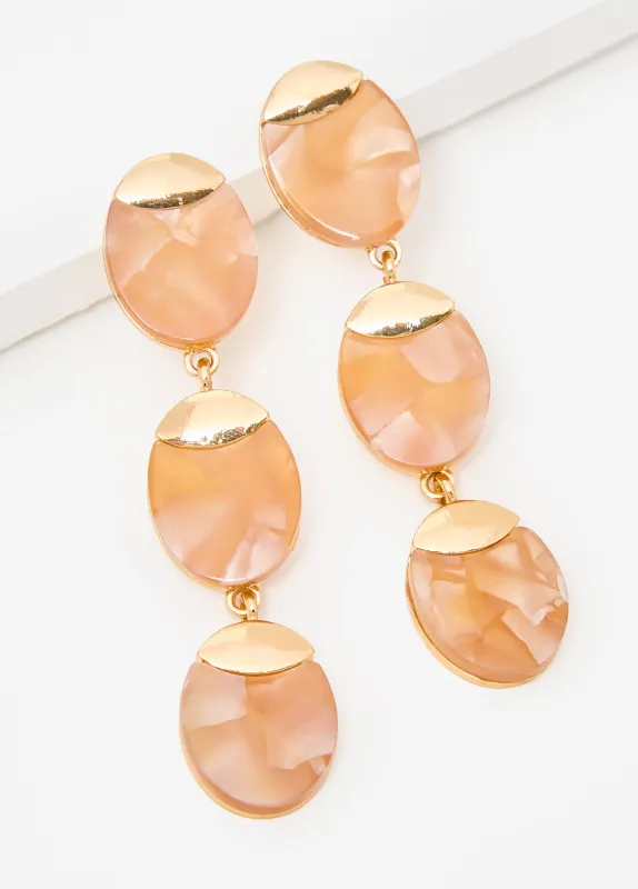 Marbled Stone Drop Earrings sold by Ashley Stewart
