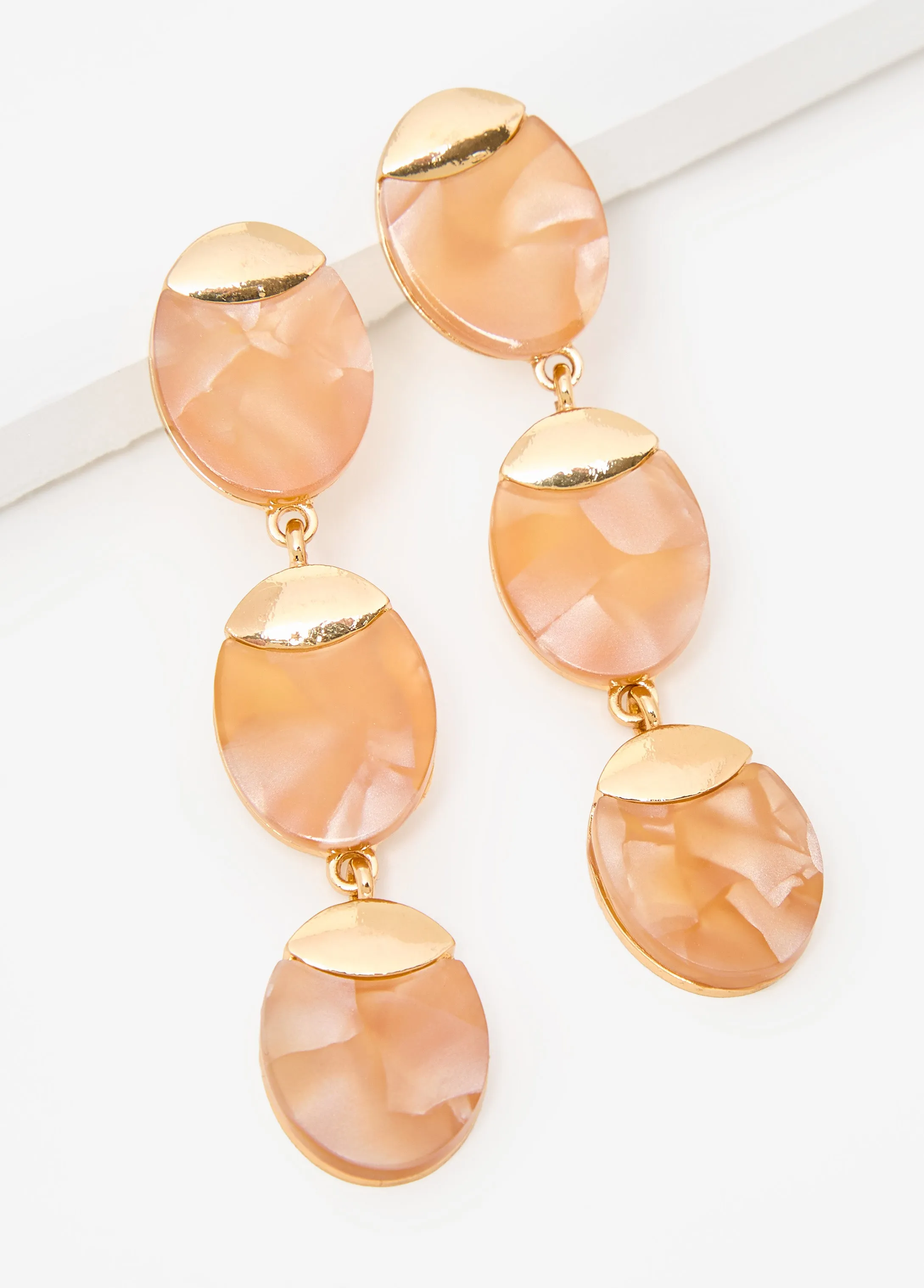 Marbled Stone Drop Earrings sold by Ashley Stewart