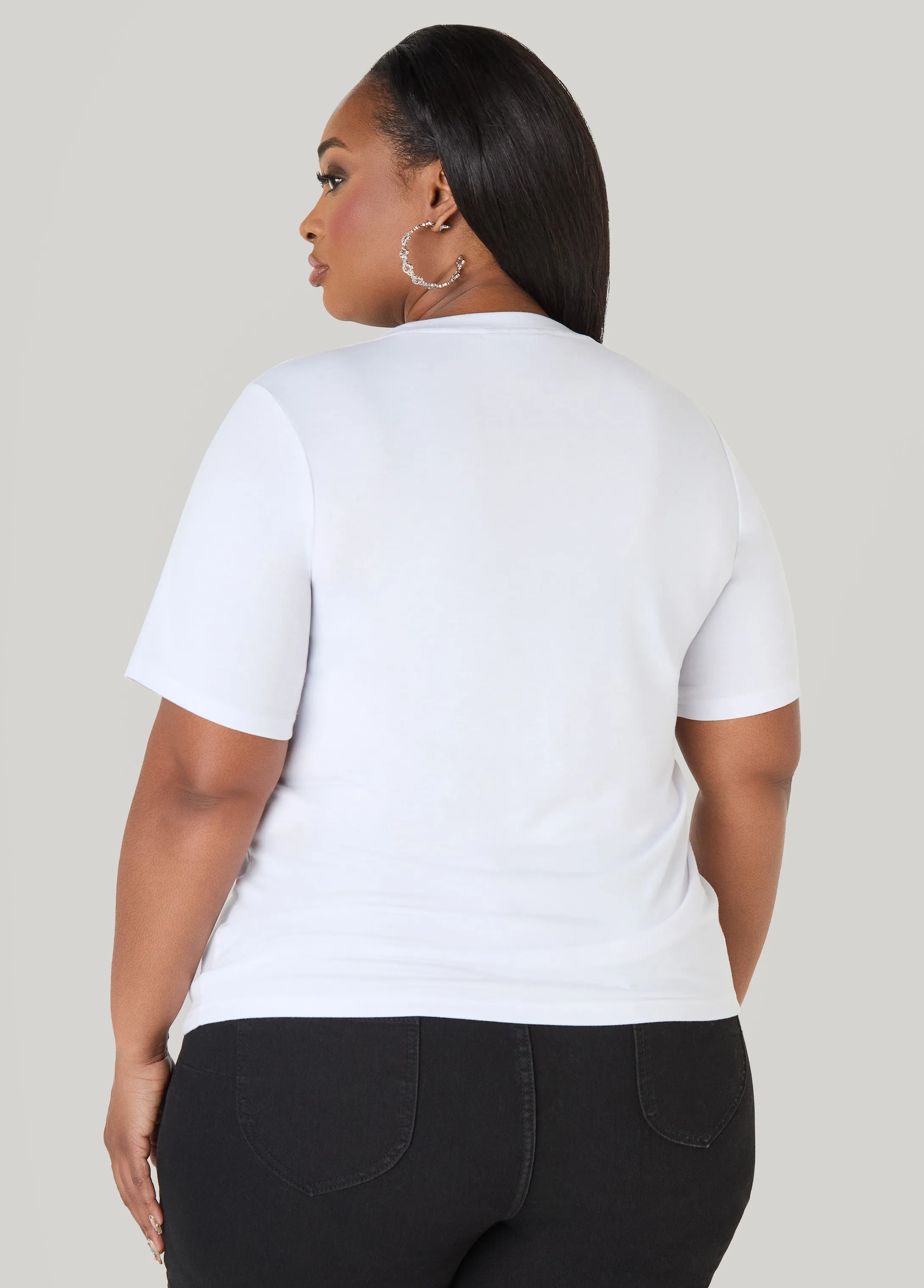 The Woman Next To Me Graphic Tee sold by Ashley Stewart product image thumbnail 2