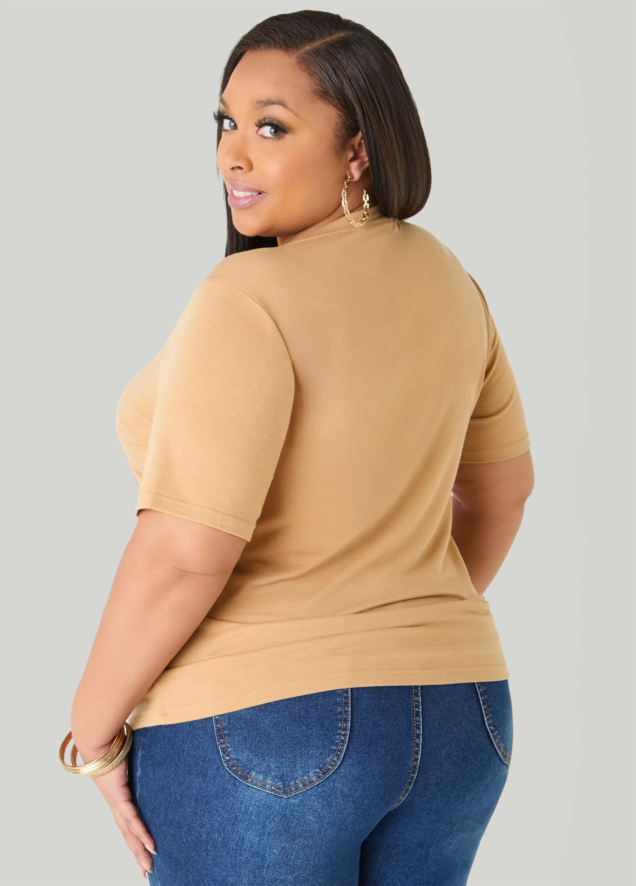 Mardi Gras Graphic Tee sold by Ashley Stewart product image thumbnail 2