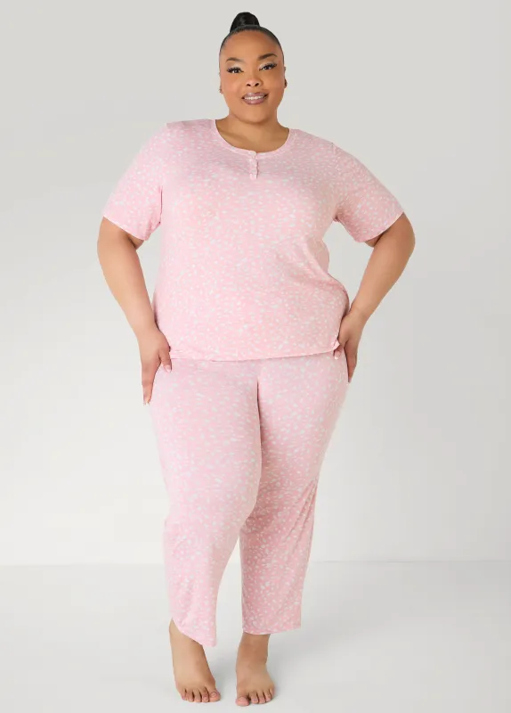 Anne Klein Dotted PJs Set made by Ashley Stewart