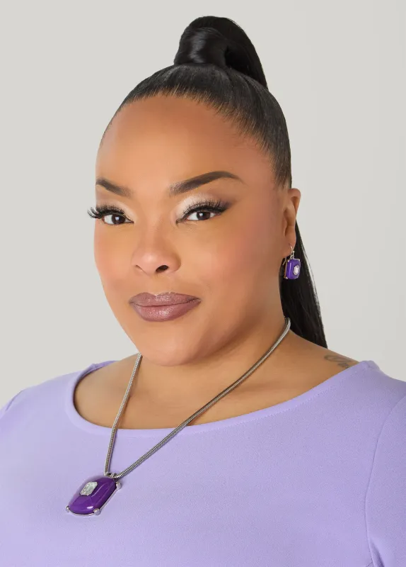 Stone And Crystal Necklace Set sold by Ashley Stewart