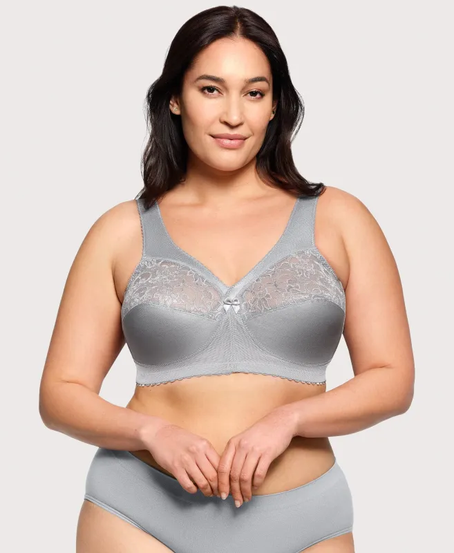 MagicLift Original Support Bra Soft Gray sold by Ashley Stewart