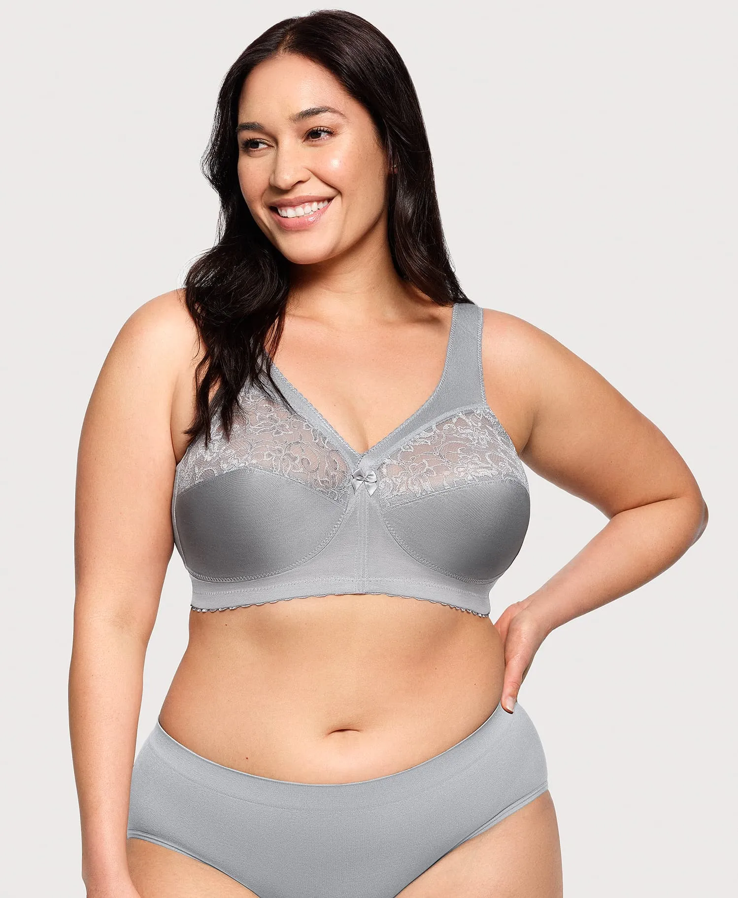 MagicLift Original Support Bra Soft Gray sold by Ashley Stewart product image thumbnail 3
