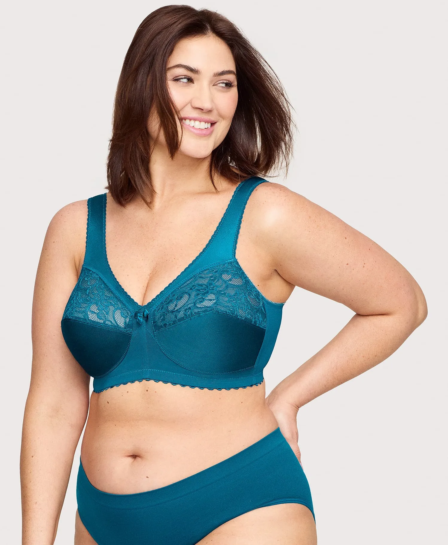 MagicLift Original Support Bra Dark Teal sold by Ashley Stewart product image thumbnail 4