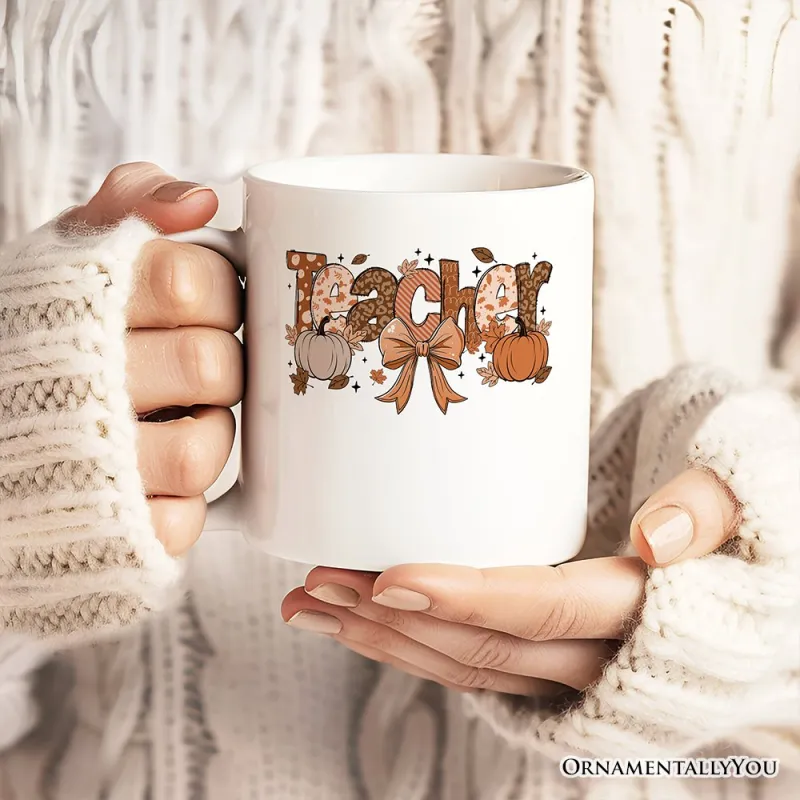Pumpkin Teacher Ceramic Mug sold by Ashley Stewart