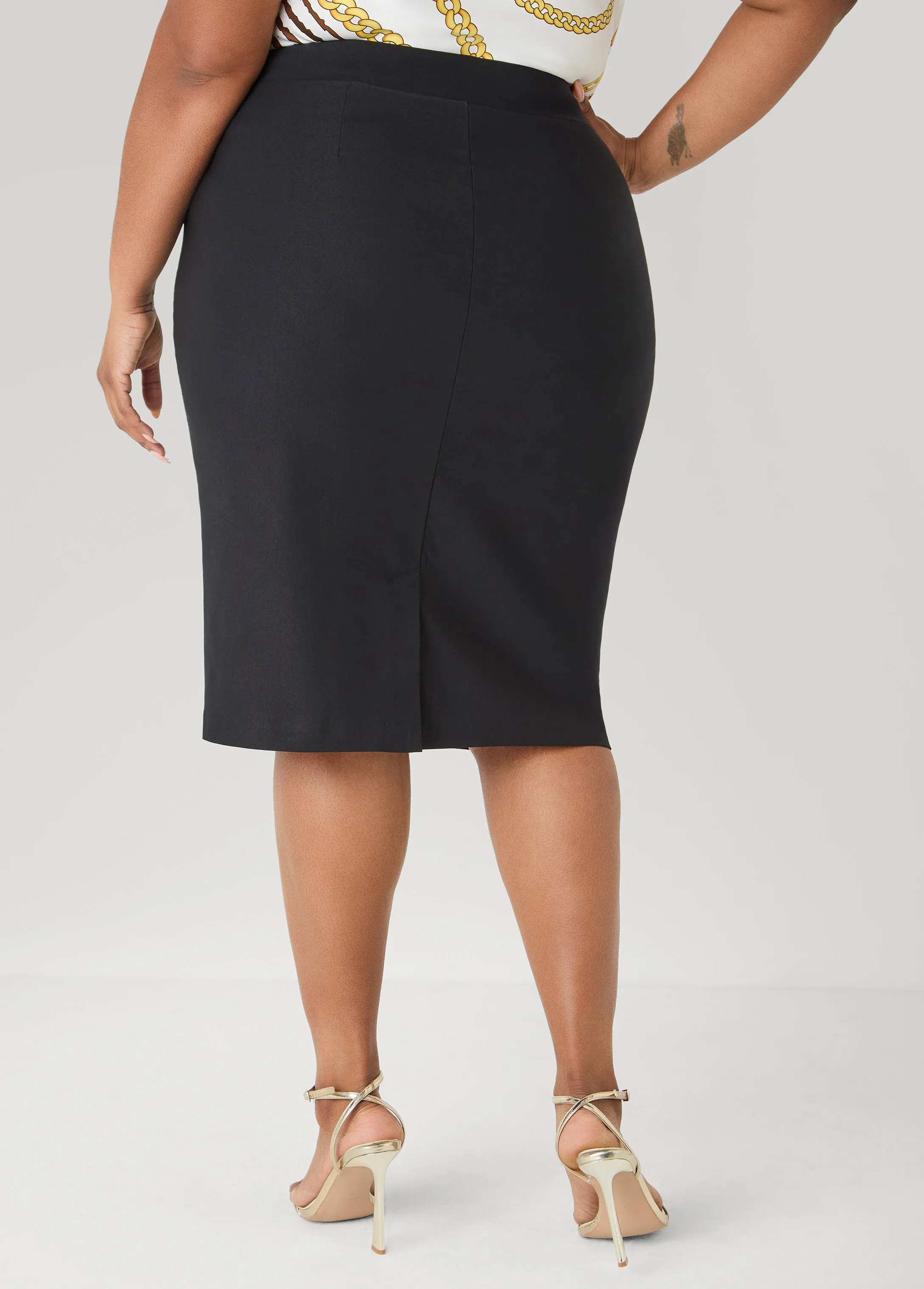 Millennium Pocket Front Skirt sold by Ashley Stewart product image thumbnail 2