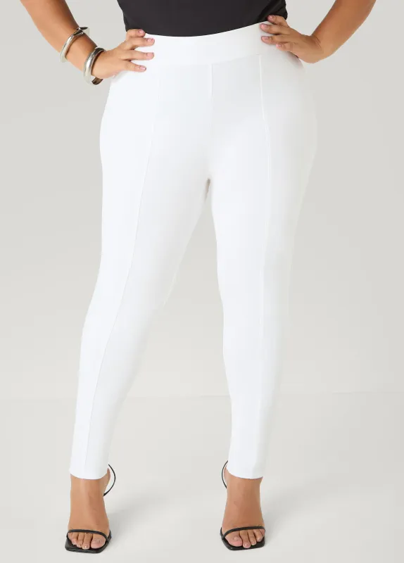 Seamed Ponte Leggings made by Ashley Stewart