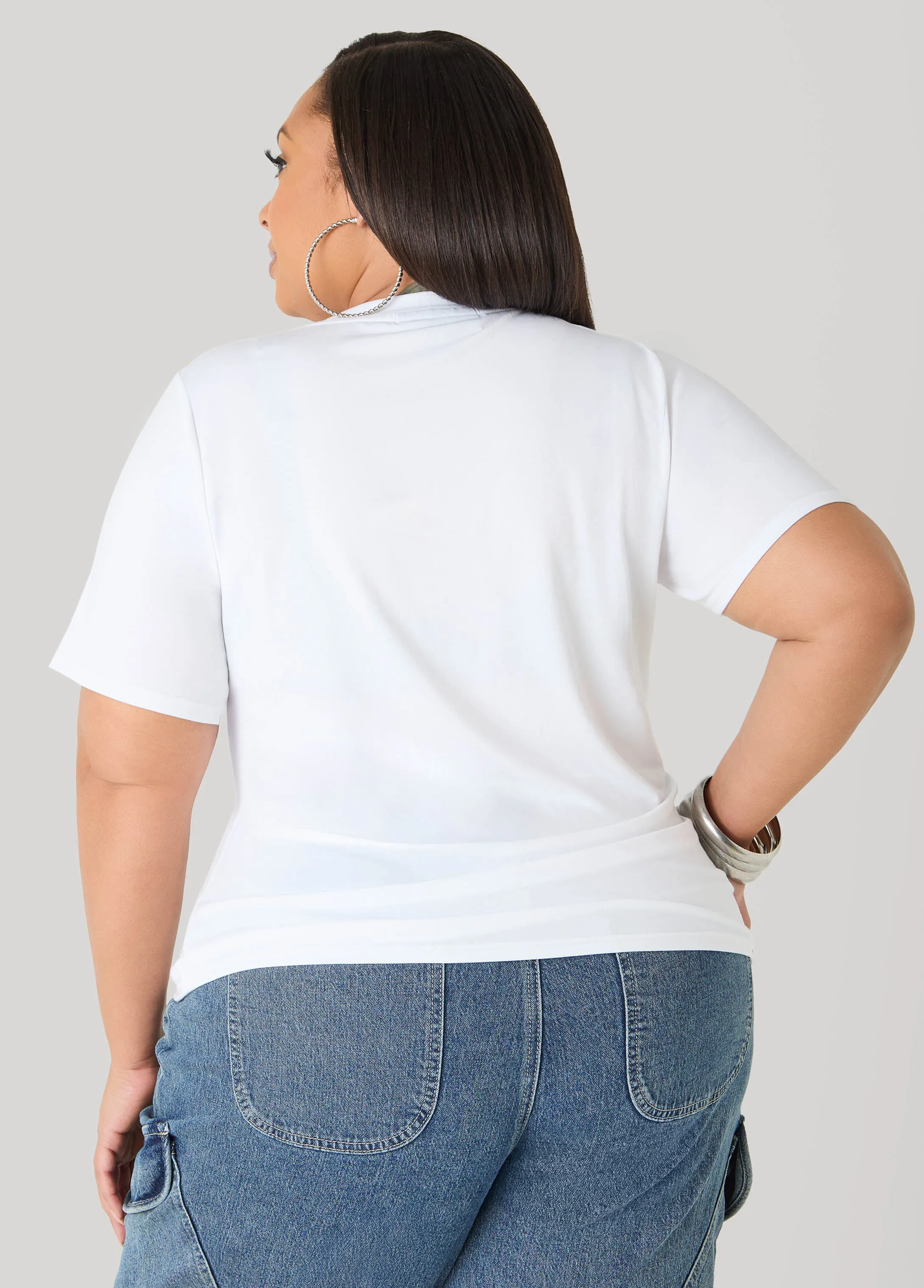 It's Never Luck Graphic Tee sold by Ashley Stewart product image thumbnail 2