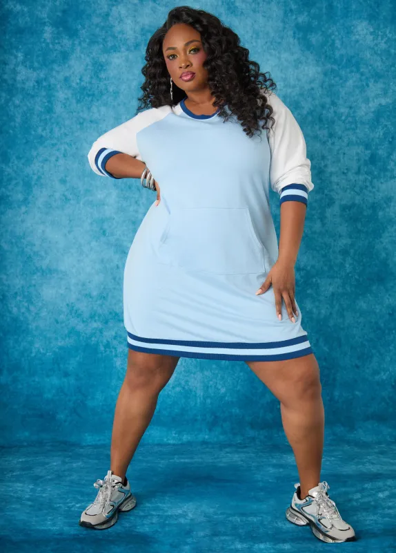 Raglan French Terry Sneaker Dress sold by Ashley Stewart