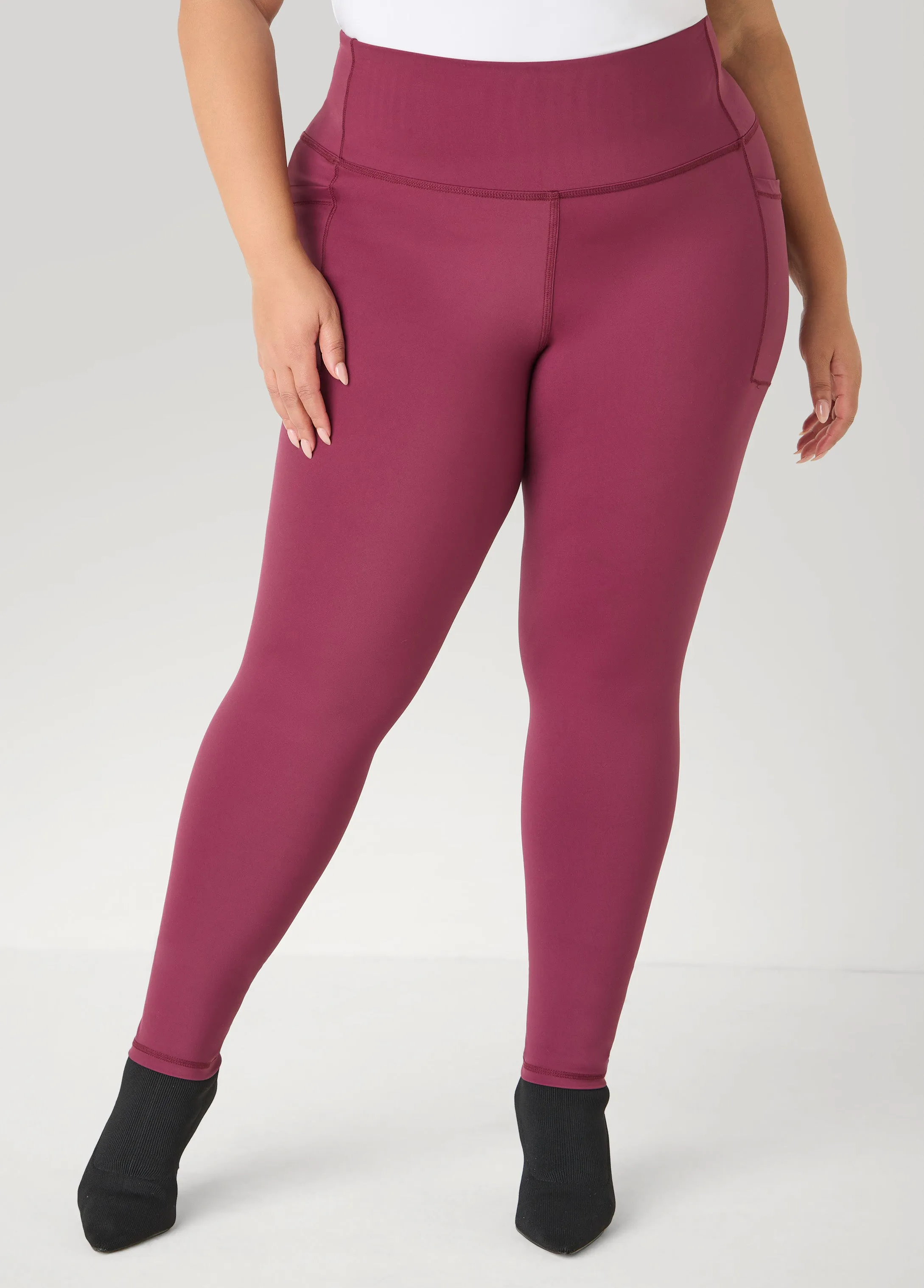 High Rise Athletic Leggings sold by Ashley Stewart product image thumbnail 4