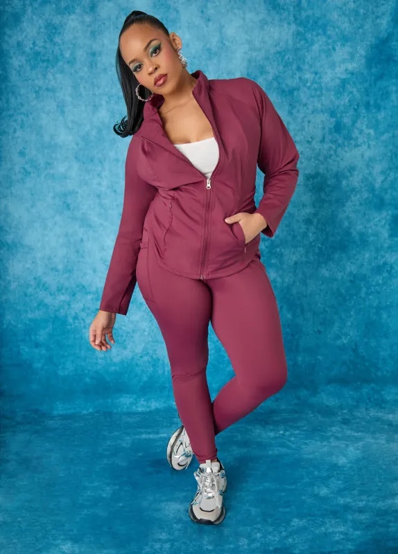 High Rise Athletic Leggings sold by Ashley Stewart