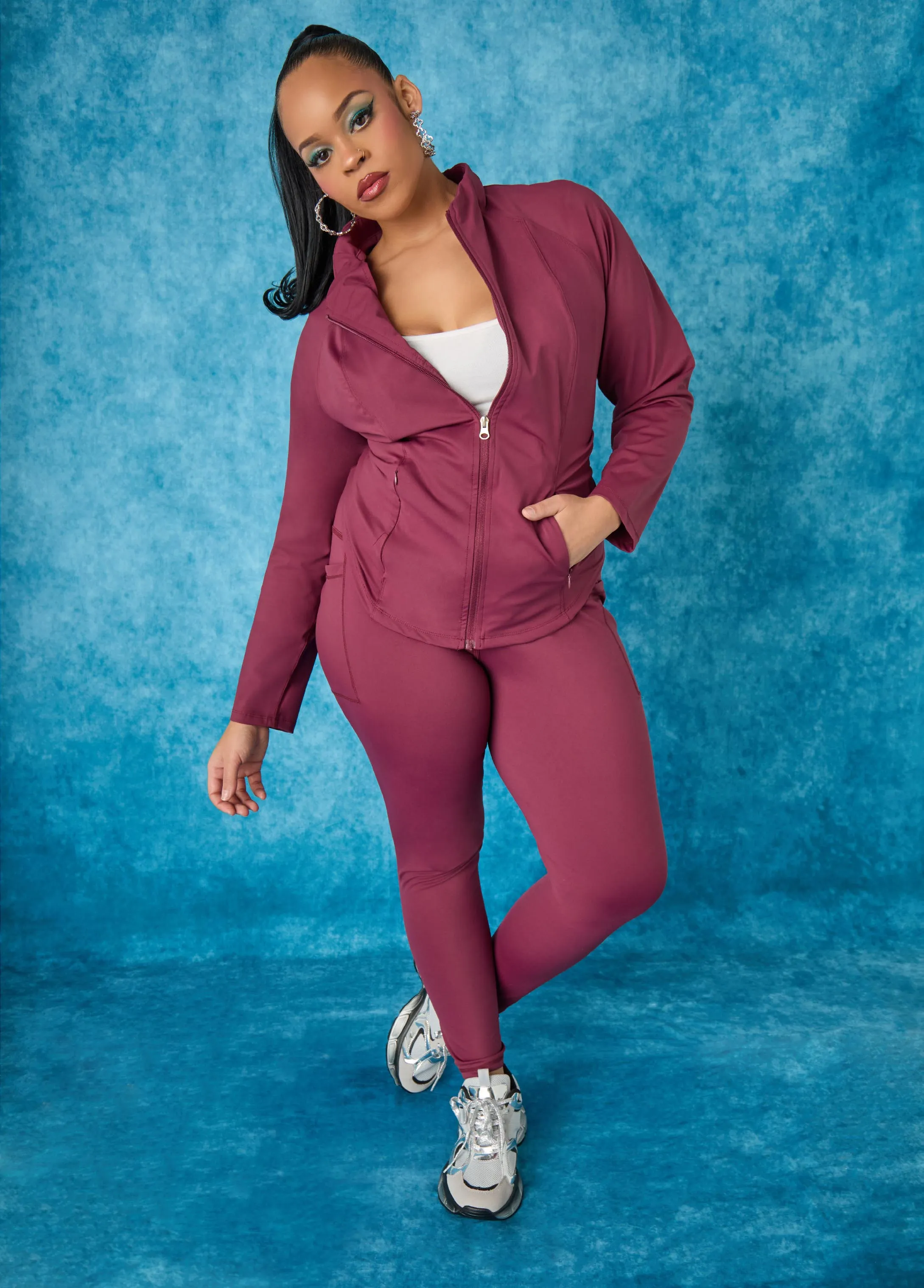 High Rise Athletic Leggings sold by Ashley Stewart