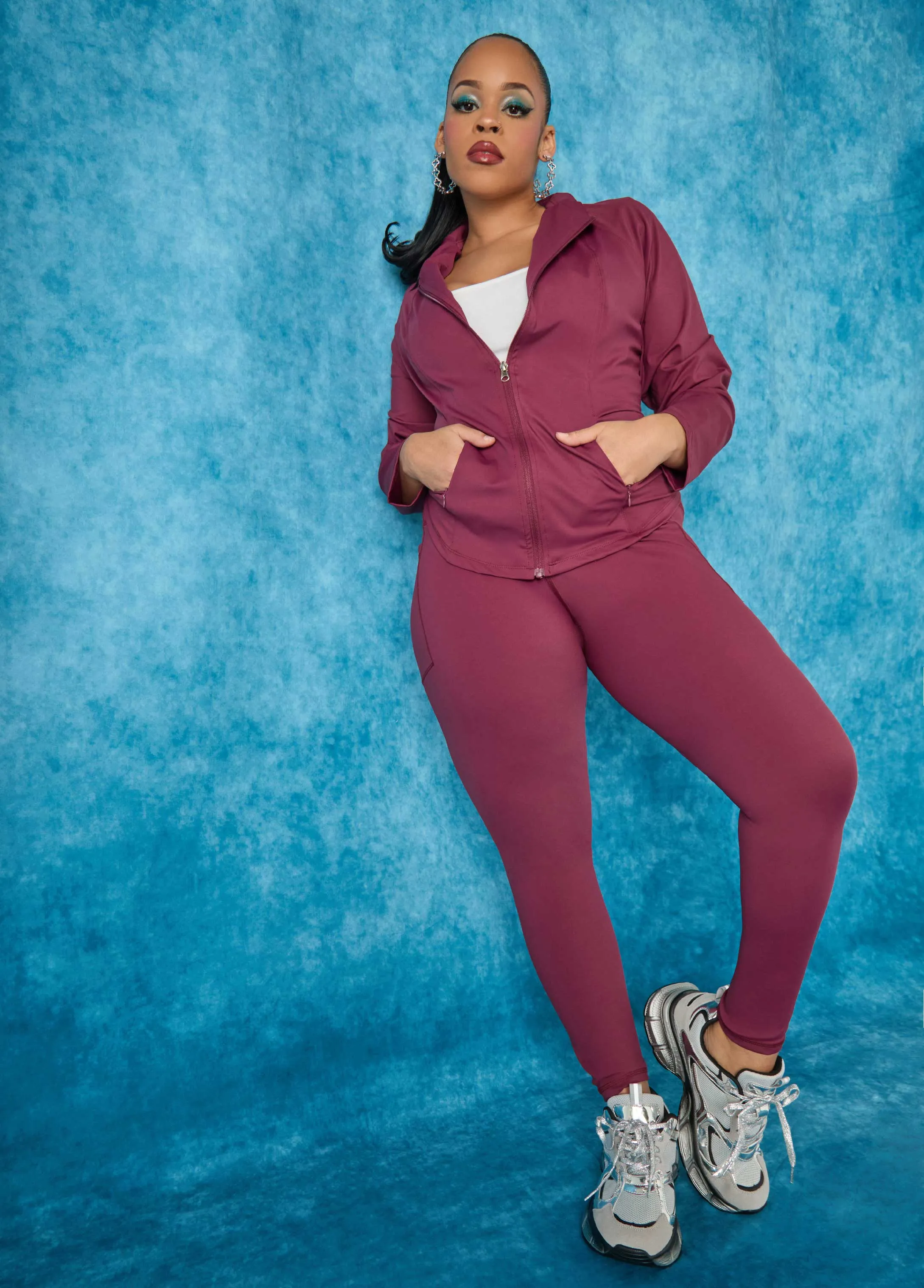 High Rise Athletic Leggings sold by Ashley Stewart product image thumbnail 3