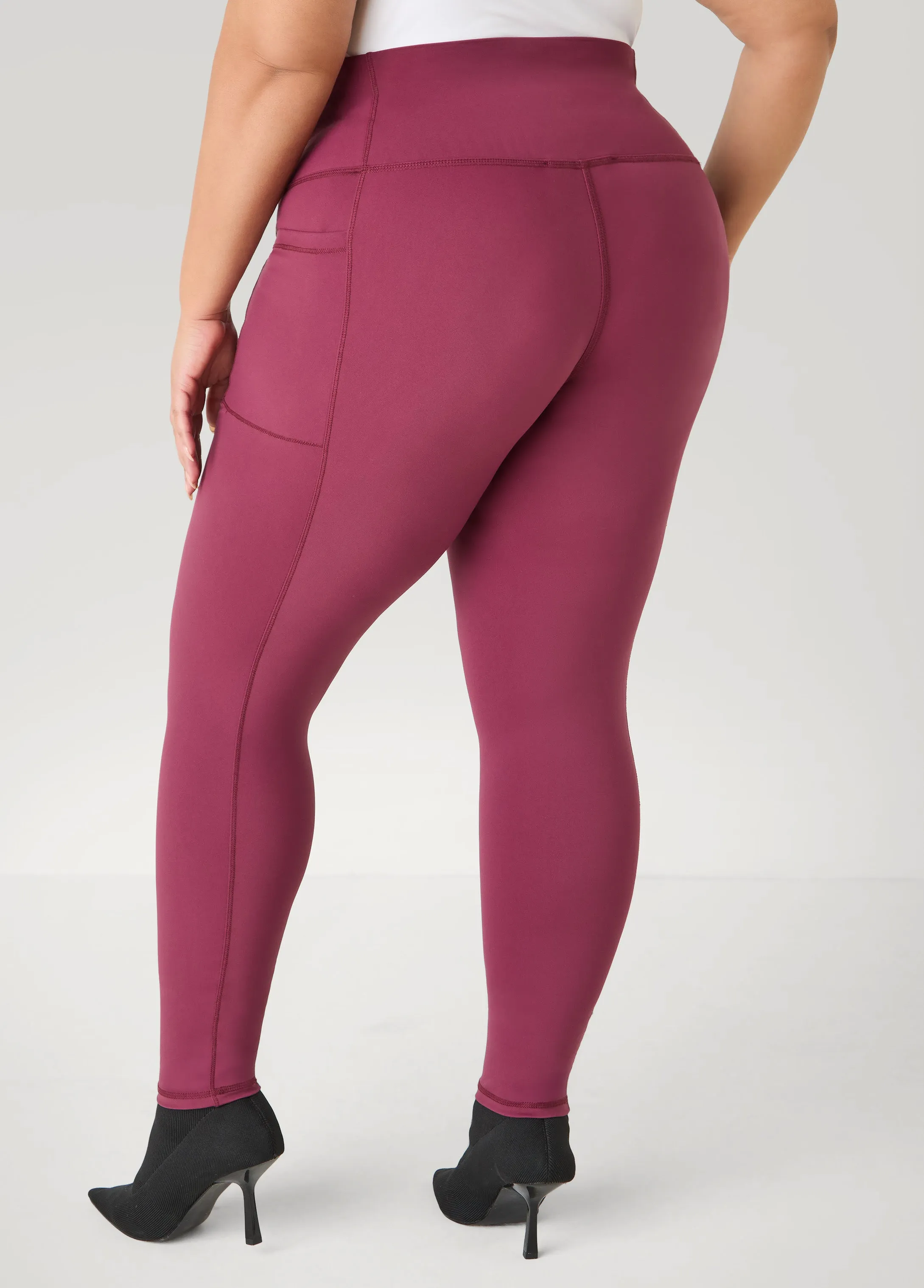 High Rise Athletic Leggings sold by Ashley Stewart product image thumbnail 5