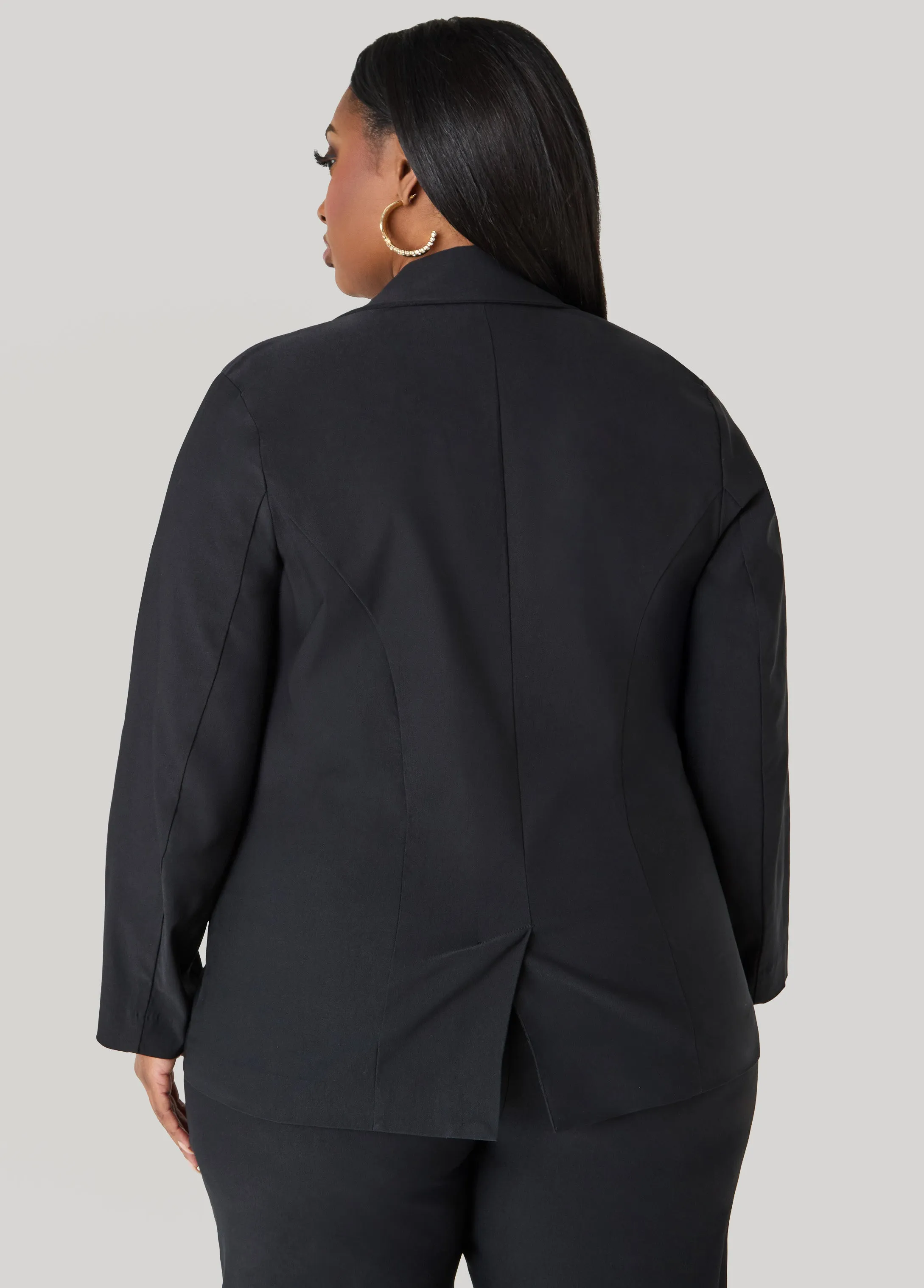 Millennium Buttoned Blazer sold by Ashley Stewart product image thumbnail 3