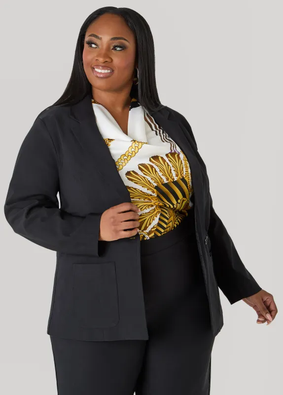 Millennium Buttoned Blazer sold by Ashley Stewart