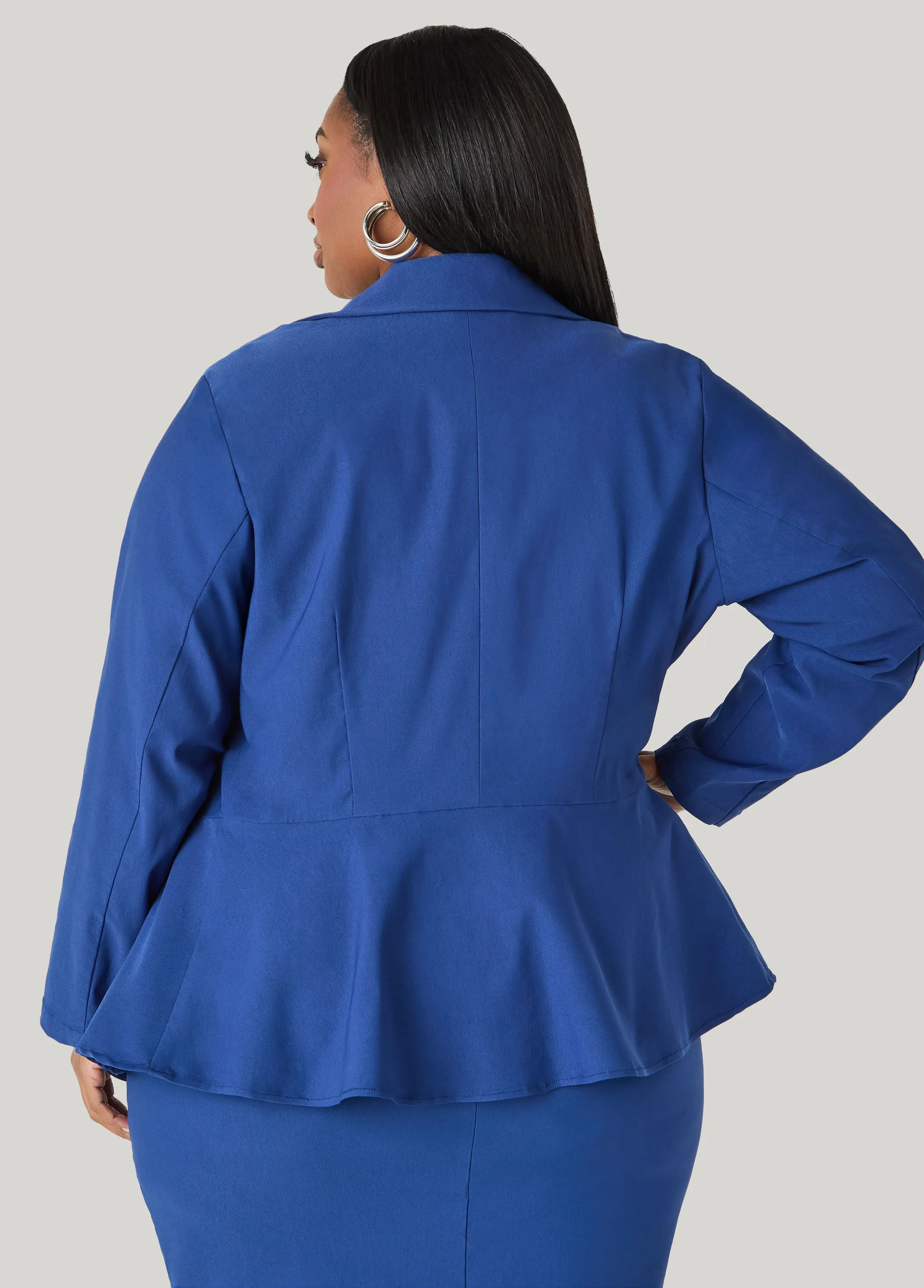 Millennium Peplum Blazer sold by Ashley Stewart product image thumbnail 2
