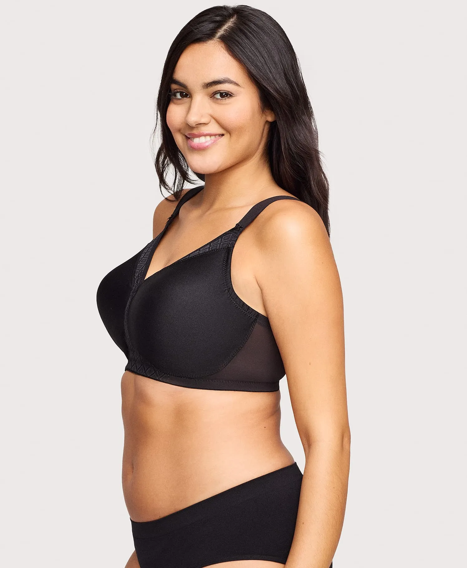 MagicLift Seamless Support T-Shirt Bra Black sold by Ashley Stewart product image thumbnail 3