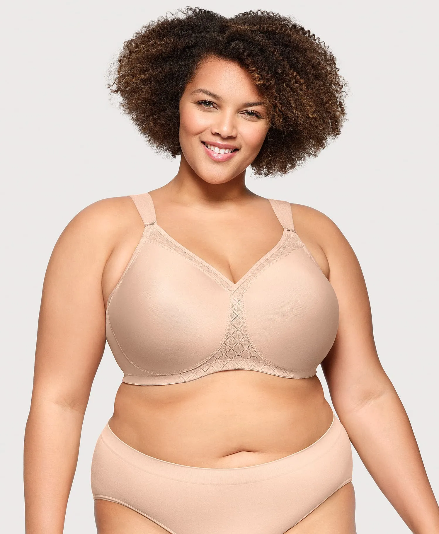MagicLift Seamless Support T-Shirt Bra Cafe sold by Ashley Stewart product image thumbnail 3