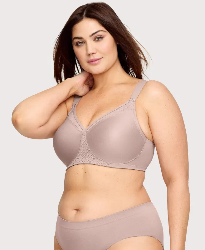 MagicLift Seamless Support T-Shirt Bra Taupe sold by Ashley Stewart