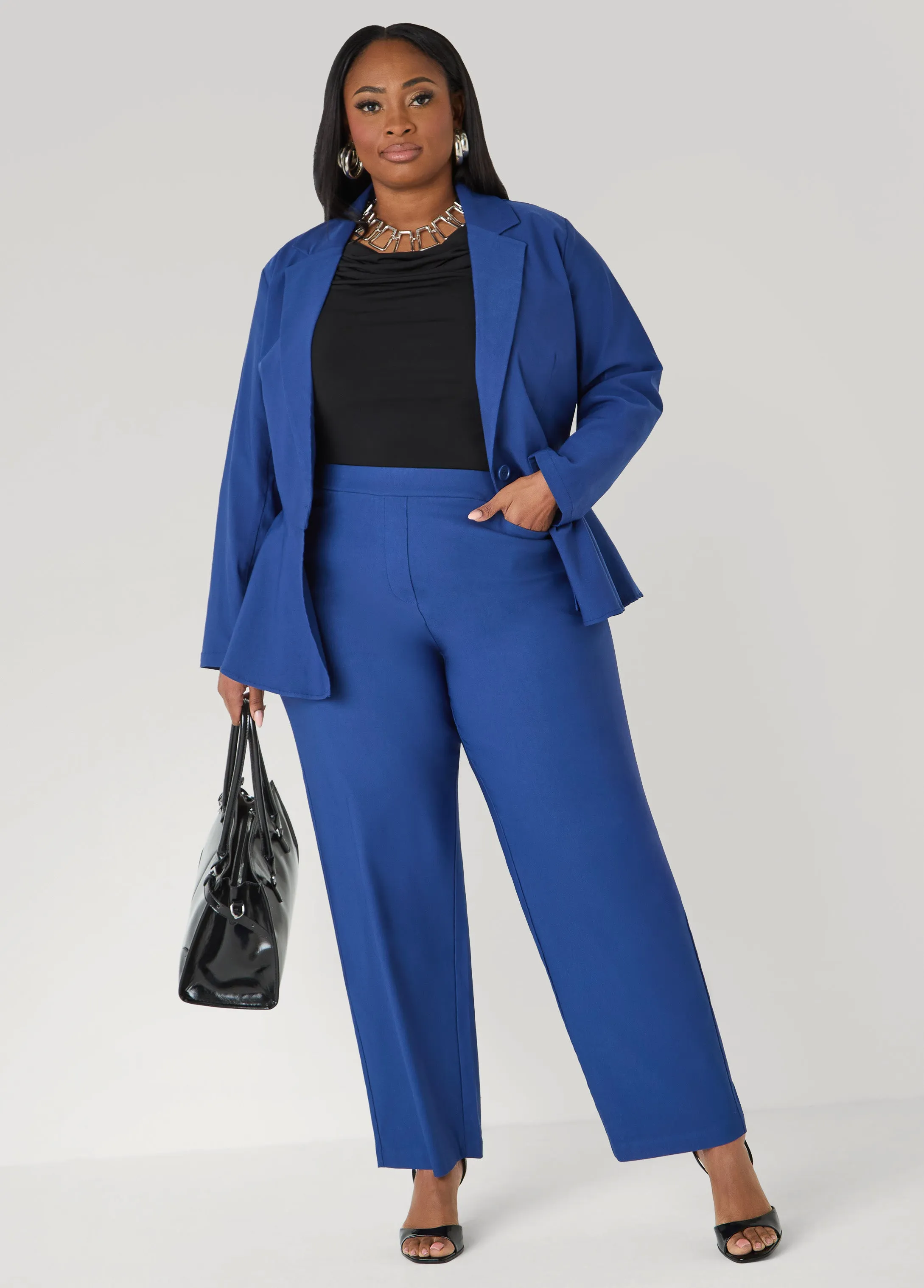 Millennium Mid Rise Trousers sold by Ashley Stewart product image thumbnail 3