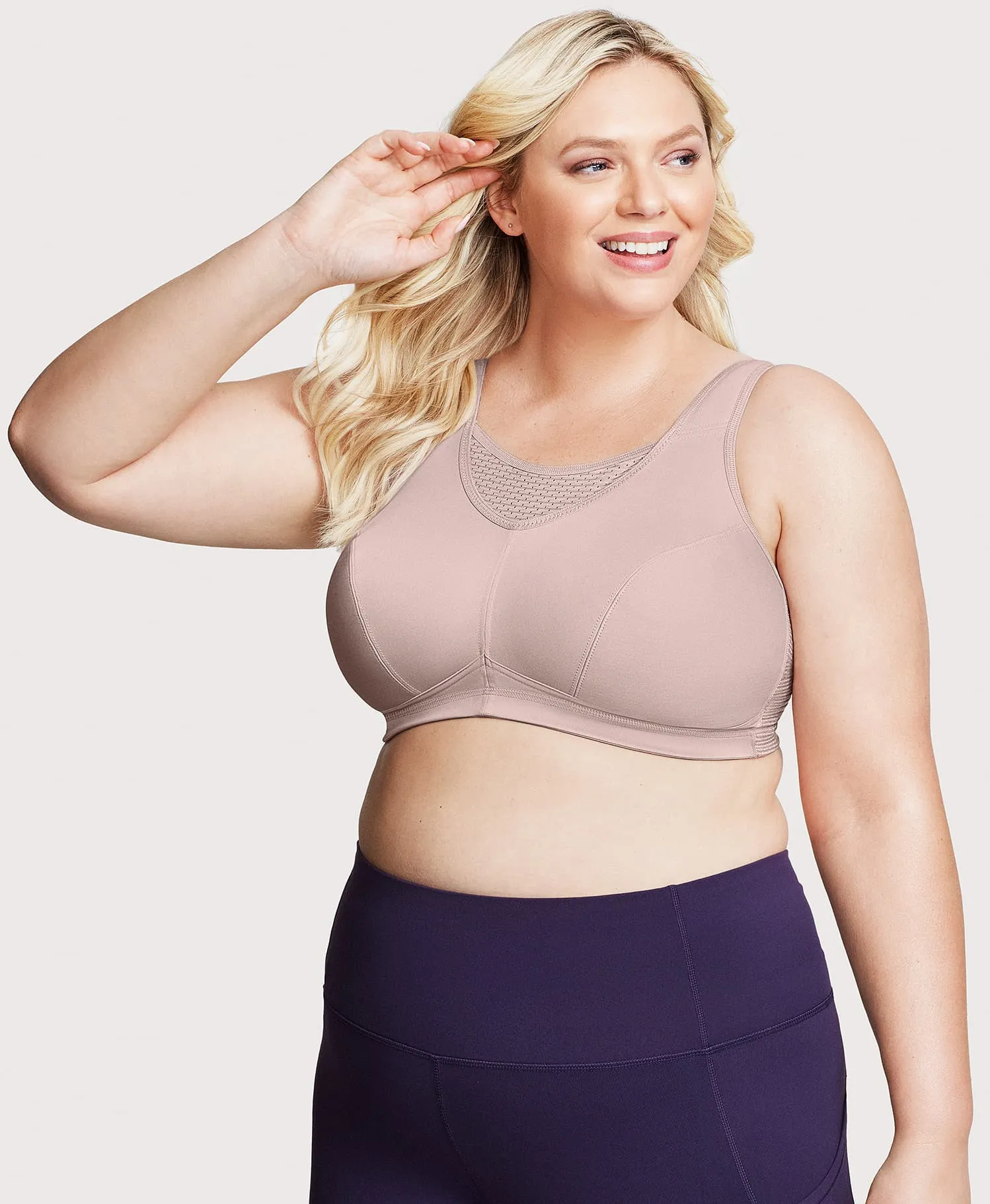 No-Bounce Camisole Elite Sports Bra sold by Ashley Stewart product image thumbnail 3