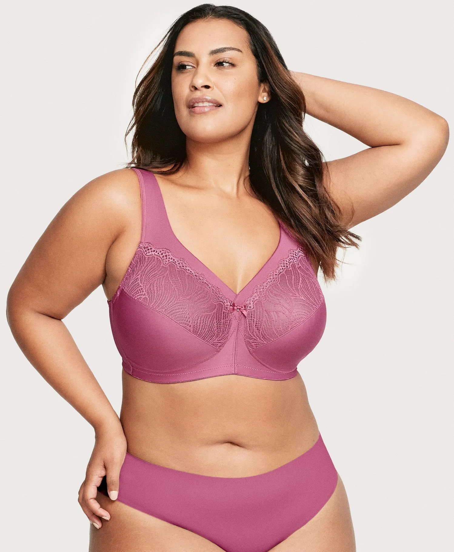 MagicLift Natural Shape Support Bra Red Violet sold by Ashley Stewart product image thumbnail 4