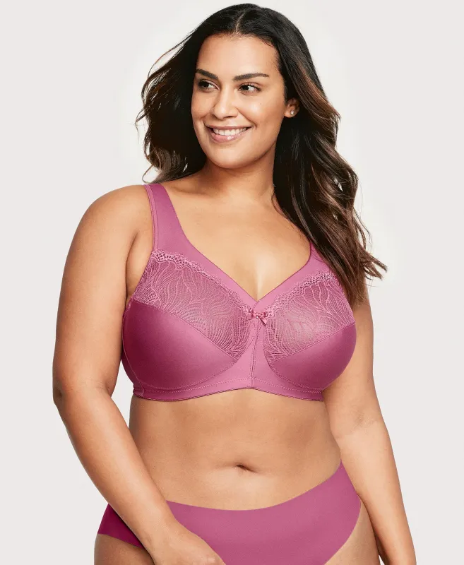 MagicLift Natural Shape Support Bra Red Violet sold by Ashley Stewart