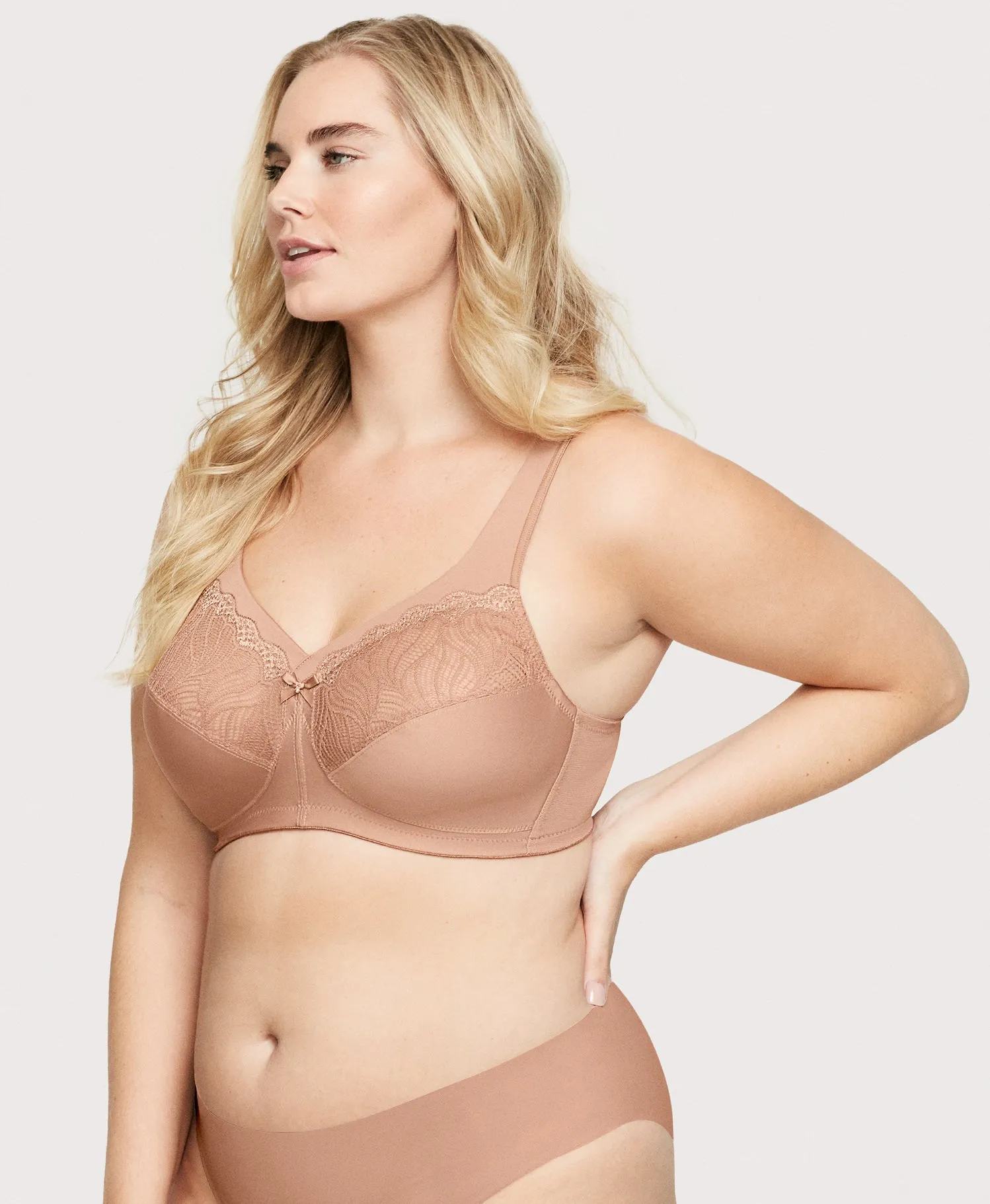 MagicLift Natural Shape Support Bra Cappuccino sold by Ashley Stewart product image thumbnail 4