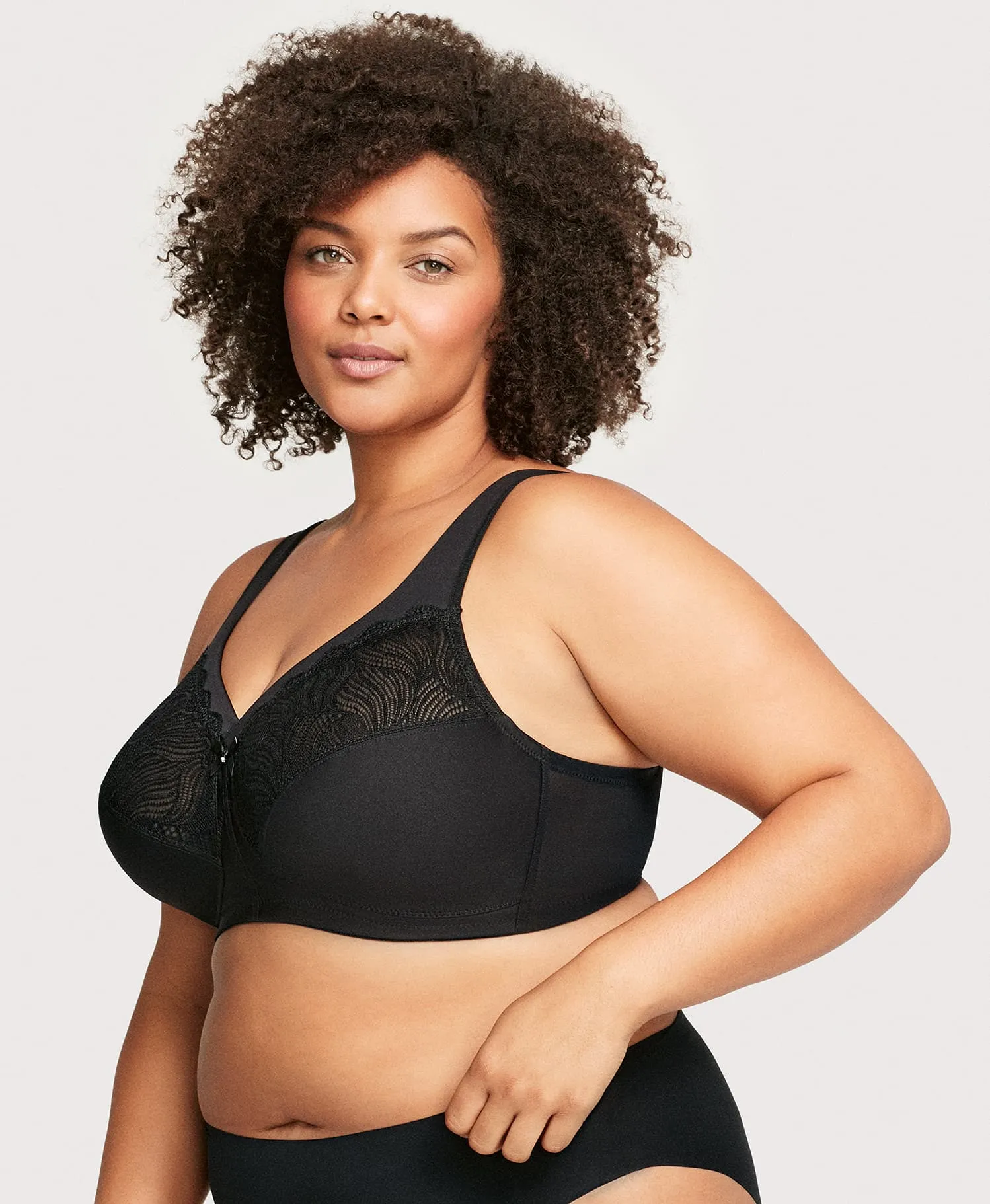 MagicLift Natural Shape Support Bra Black sold by Ashley Stewart product image thumbnail 3