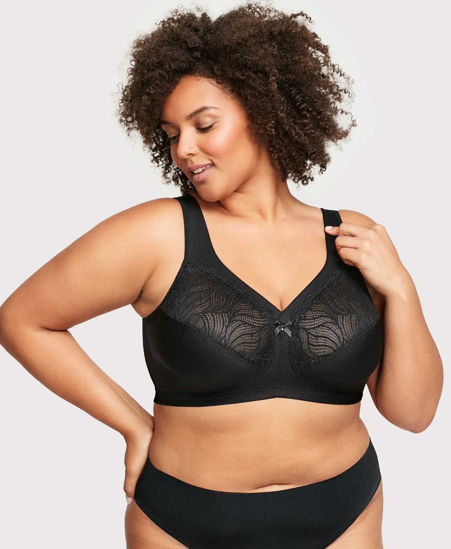 MagicLift Natural Shape Support Bra Black sold by Ashley Stewart product image thumbnail 4