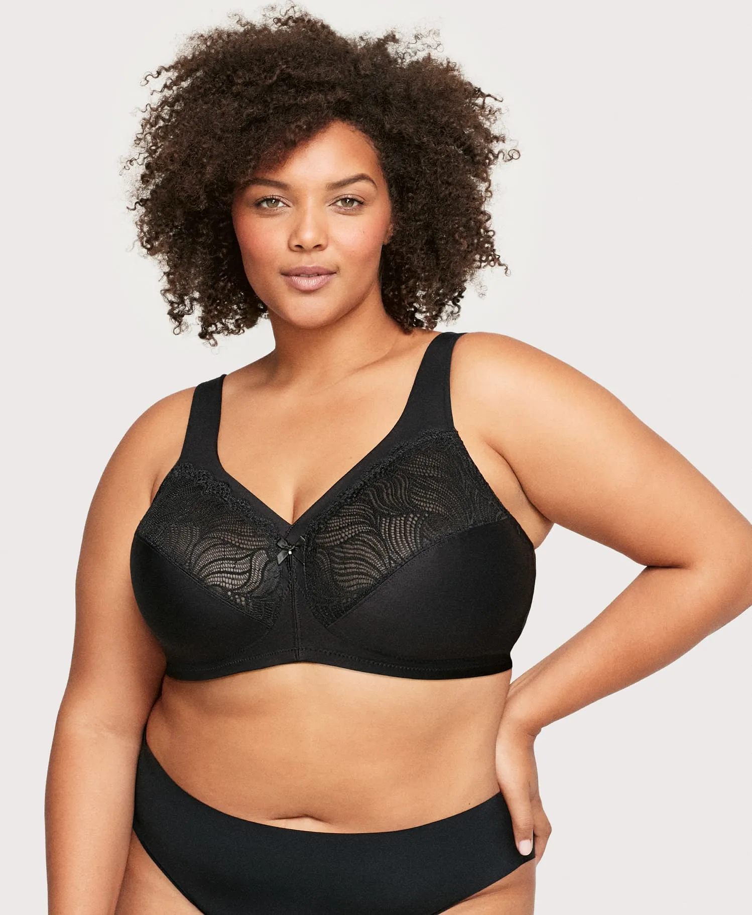 MagicLift Natural Shape Support Bra Black sold by Ashley Stewart