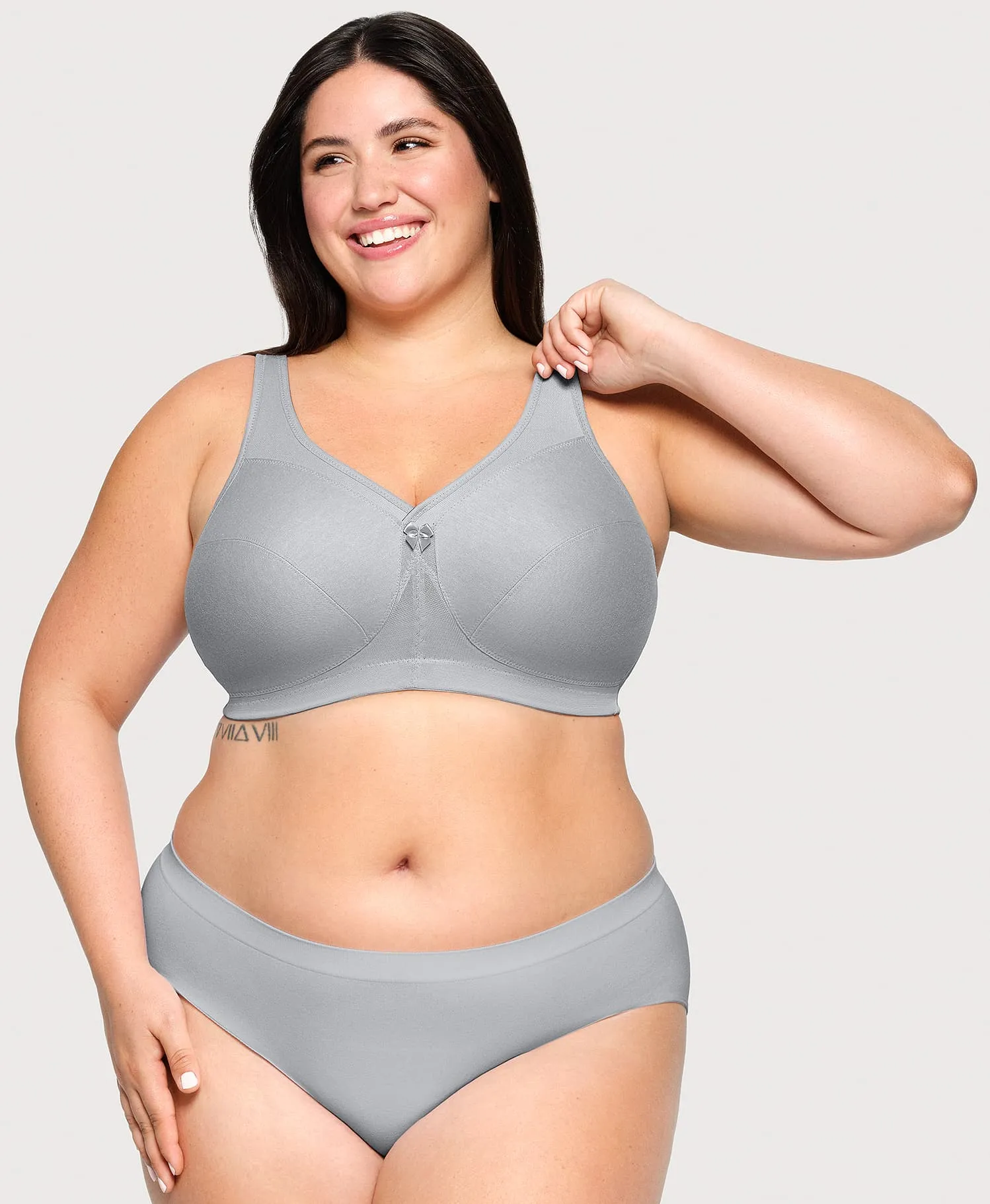 MagicLift Active Support Bra Gray Heather sold by Ashley Stewart product image thumbnail 3