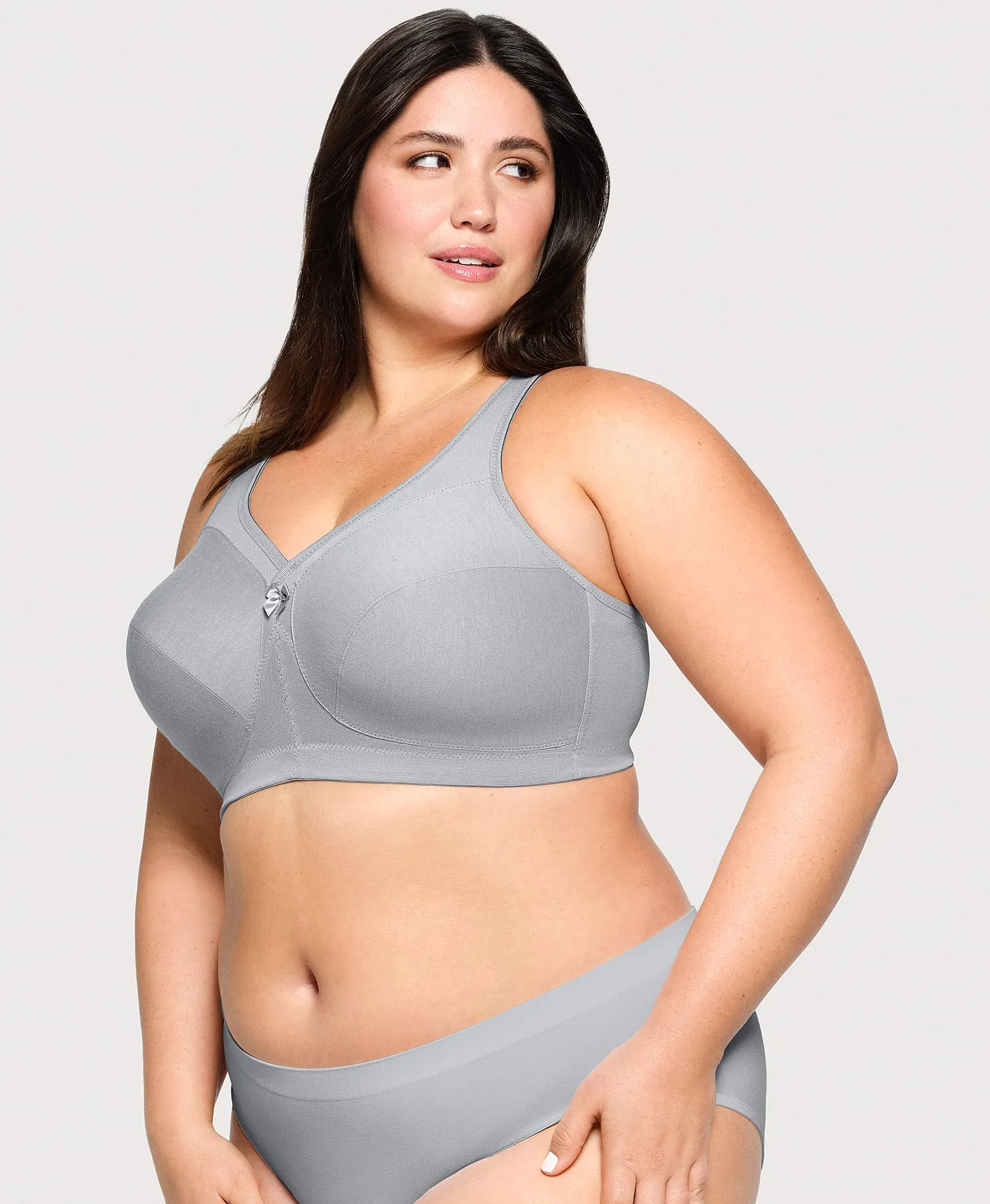 MagicLift Active Support Bra Gray Heather sold by Ashley Stewart product image thumbnail 4