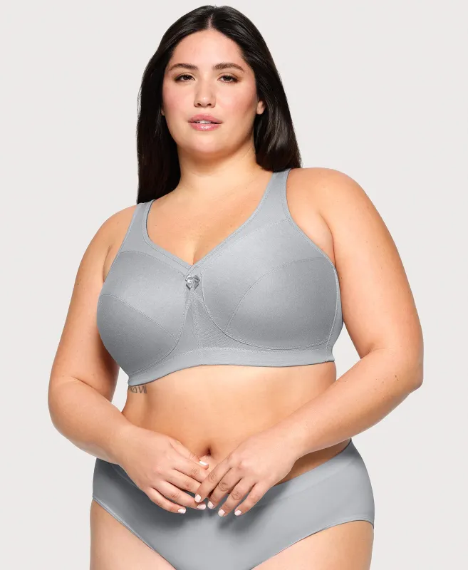 MagicLift Active Support Bra Gray Heather sold by Ashley Stewart
