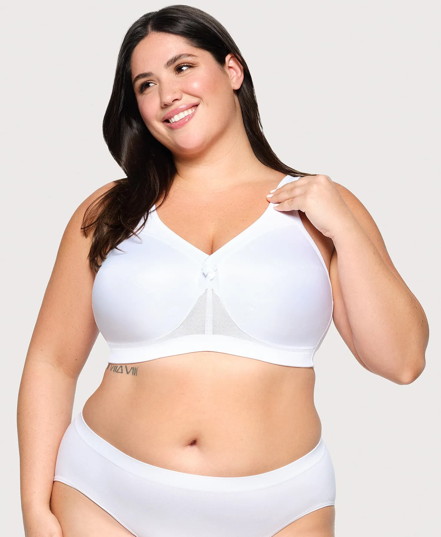 MagicLift Active Support Bra White sold by Ashley Stewart product image thumbnail 3