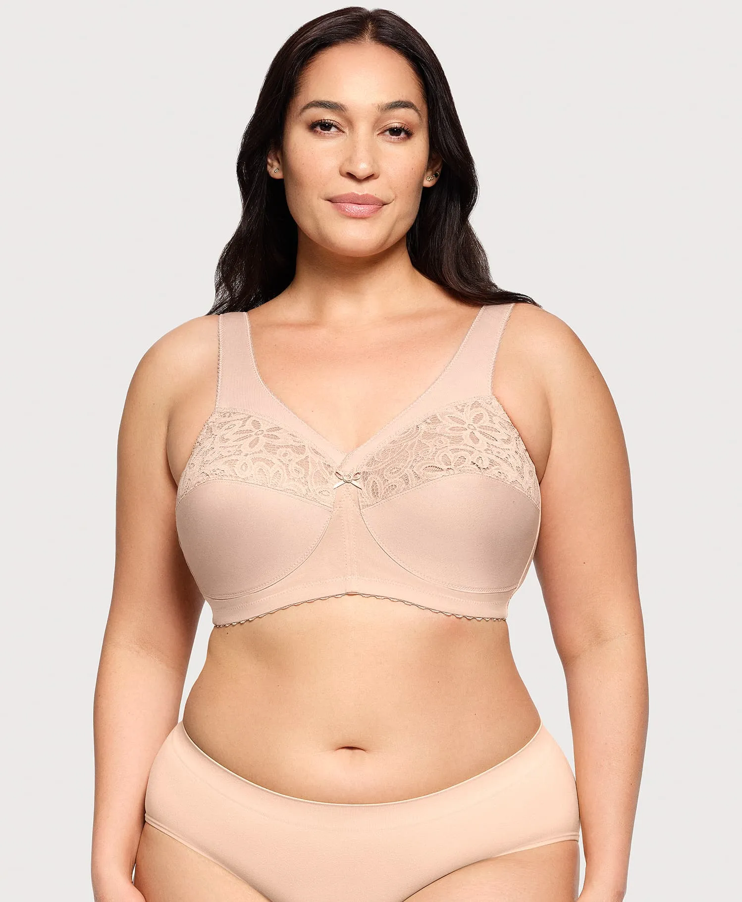 MagicLift Cotton Support Bra Cafe sold by Ashley Stewart product image thumbnail 3