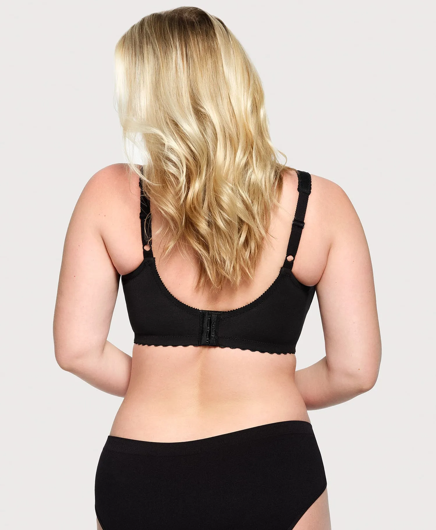 MagicLift Cotton Support Bra Black sold by Ashley Stewart product image thumbnail 2